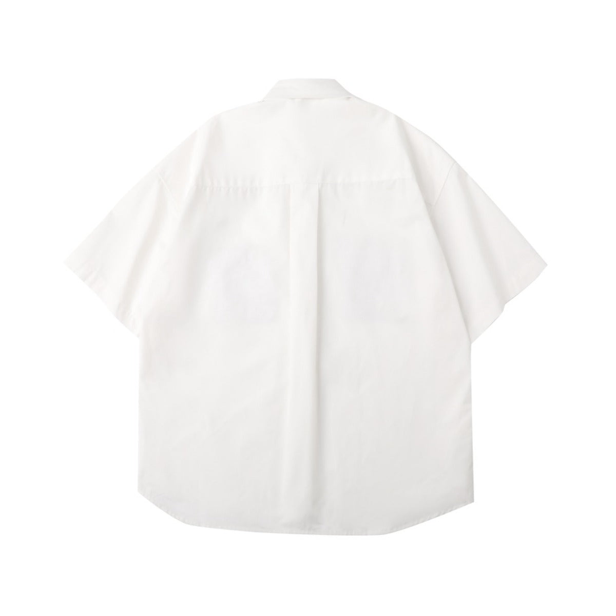 Unisex Shirt Retro Patchwork Loose Casual