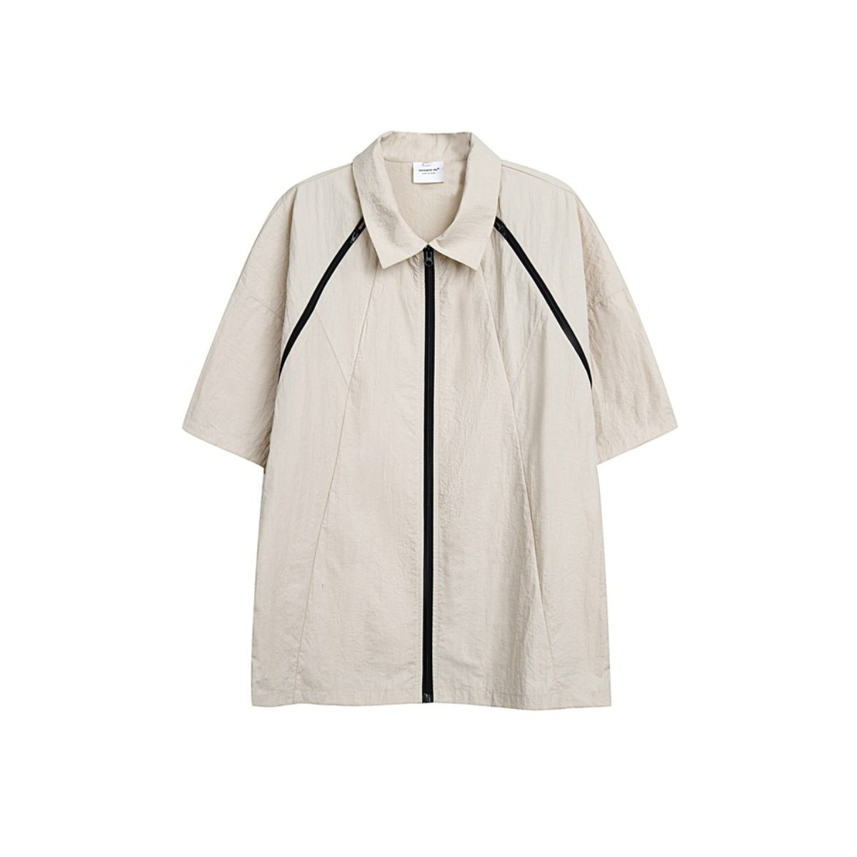 Unisex Shirt Loose Zip Coat