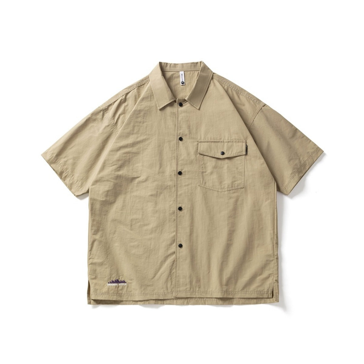 Unisex Shirt Vintage Loose Lapels