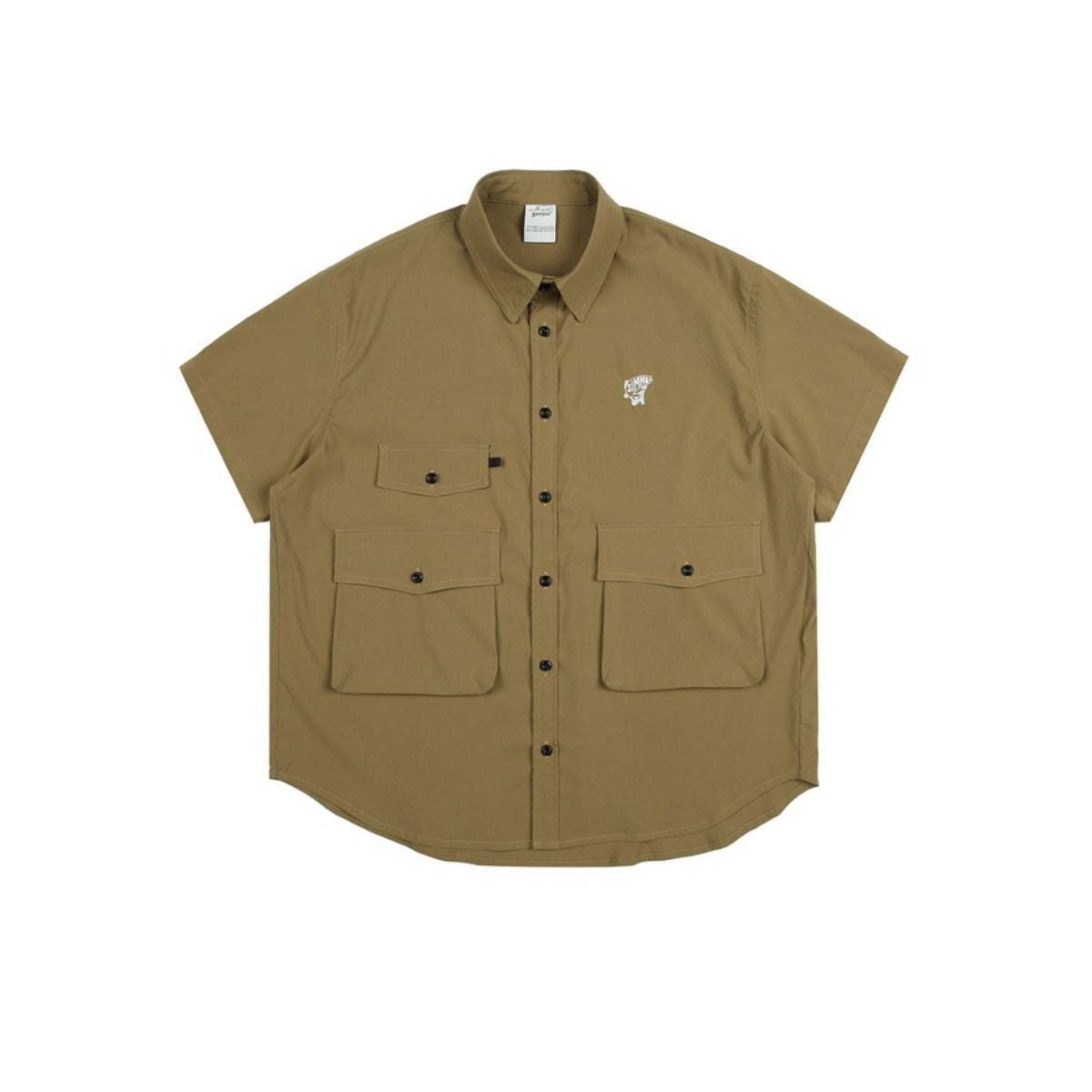 Unisex Shirt Retro Large Pocket Loose Casual