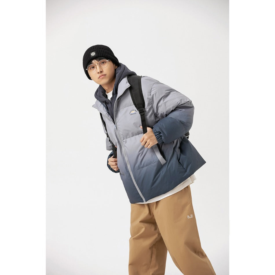 Unisex Coat Thermal Cotton-Padded Clothes Fake Two-Piece Thickened