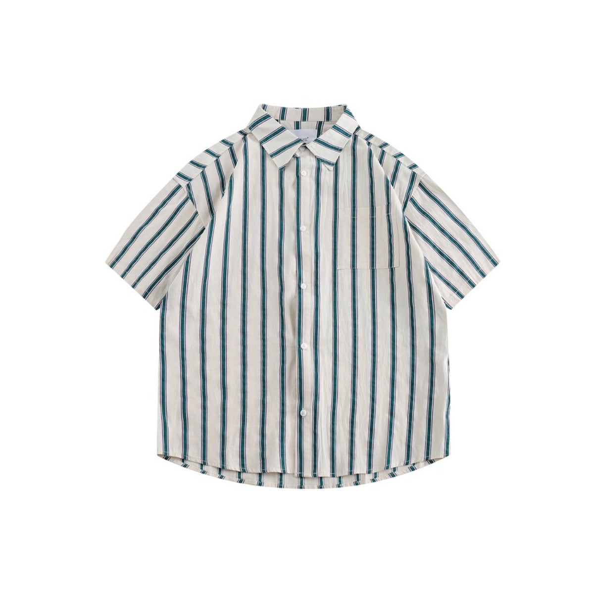 Unisex Shirt Cityboy Vintage Stripe Loose Thin