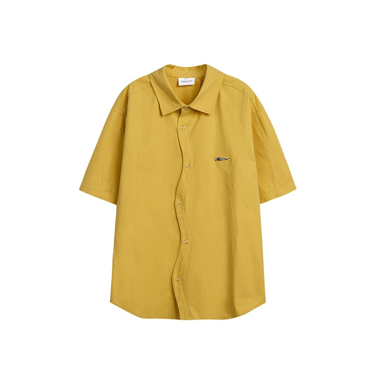 Unisex Shirt Loose Casual Short Sleeve Shirt