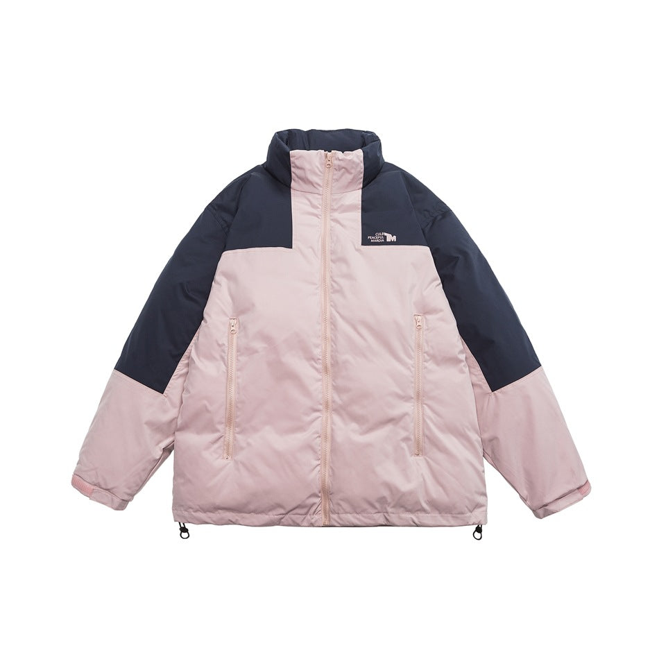 Unisex Coat Outdoor Student Loose Thick Coat Cotton-Padded Jacket