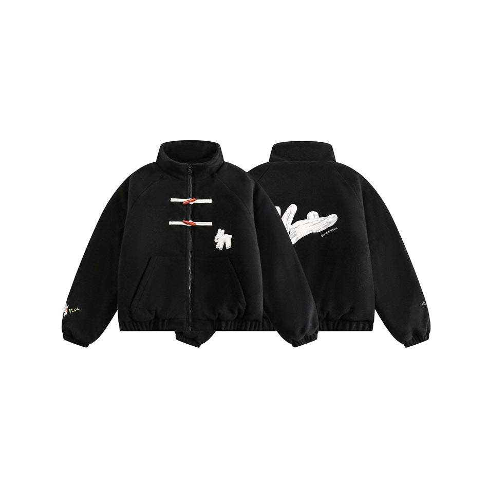 Unisex Coat Cute Thickening Cotton Coat Winter Polar Fleece