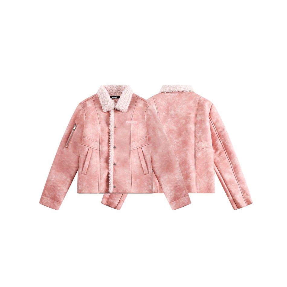 Unisex Coat PU Leather Coat Winter
