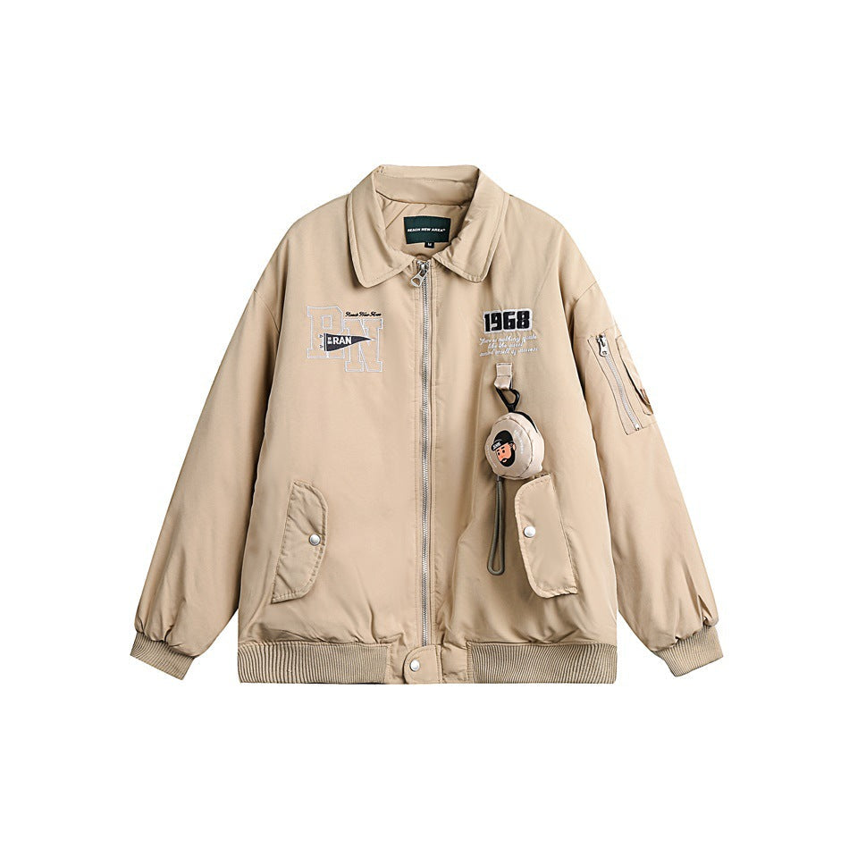 Unisex Coat Loose Cotton Coat