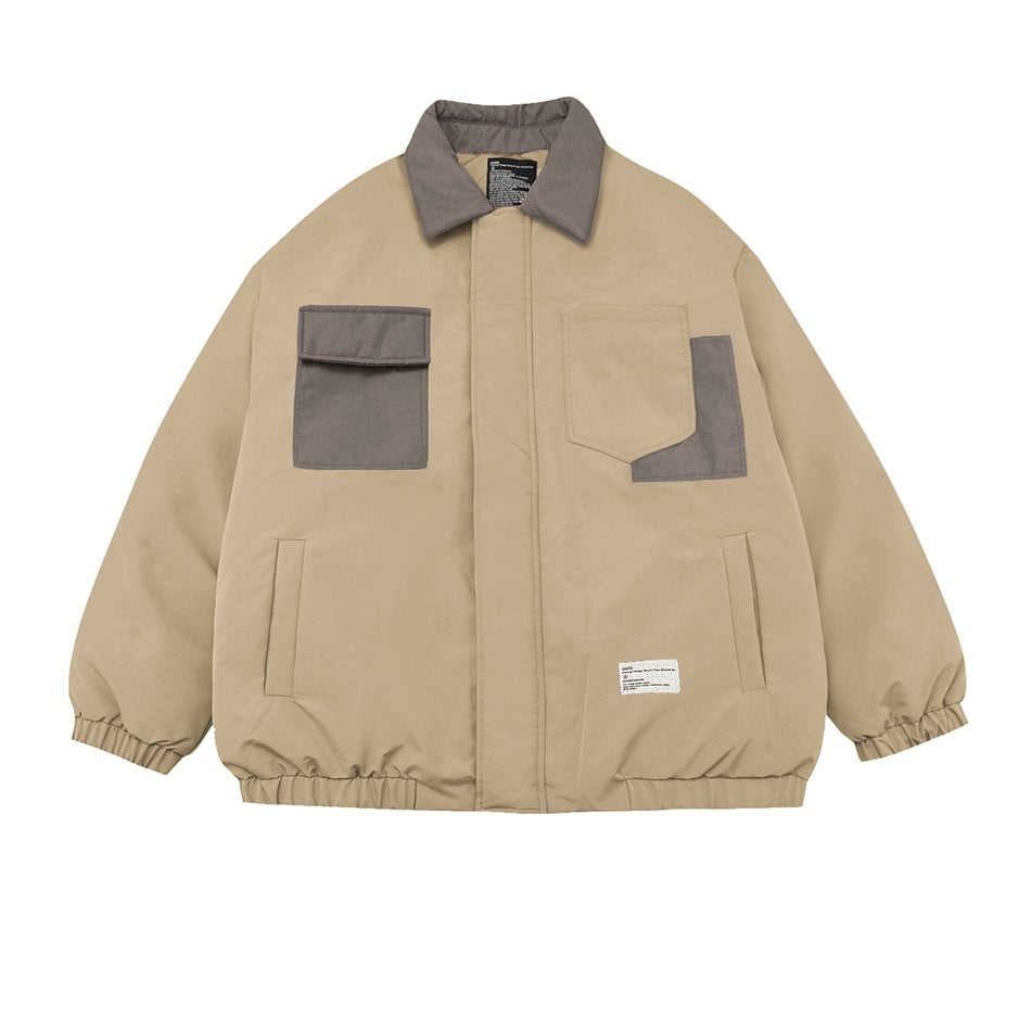Unisex Coat Loose Winter All-Matching Cotton Coat