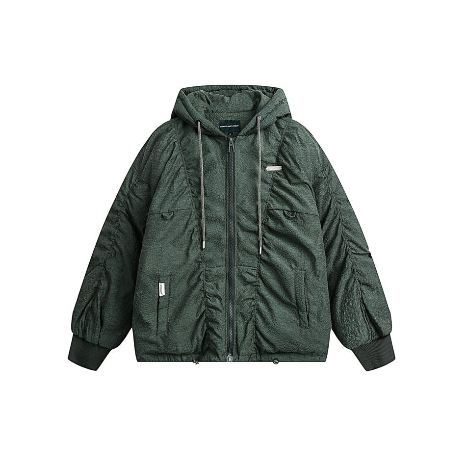 Unisex Coat Hooded Jacket Loose Winter Warm Couple