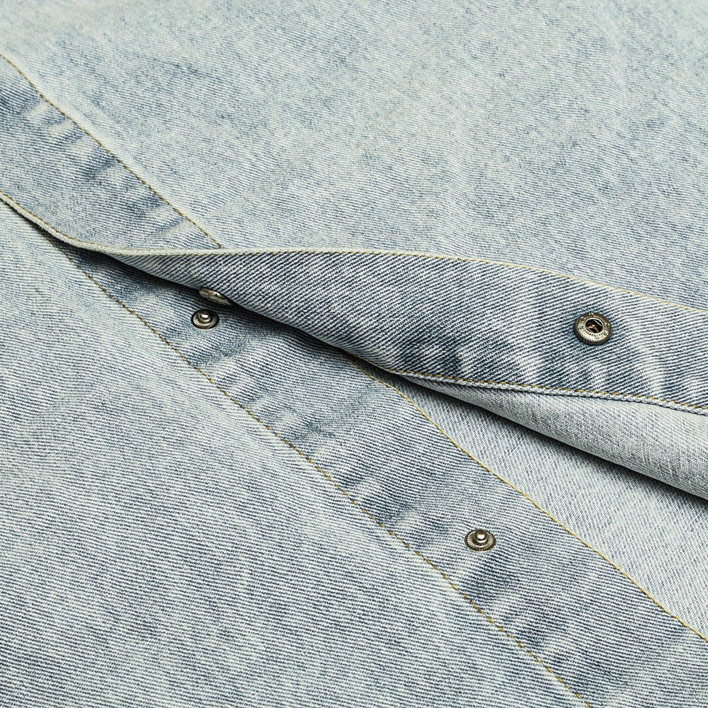 Unisex Shirt Heavy Retro Loose Denim Jacket