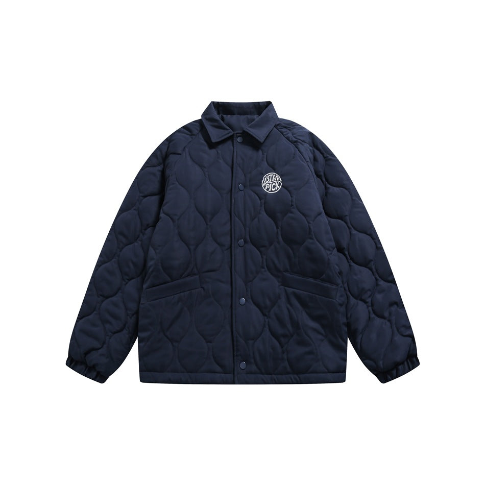 Unisex Coat Winter Couple Lightweight Cotton-Padded Jacket