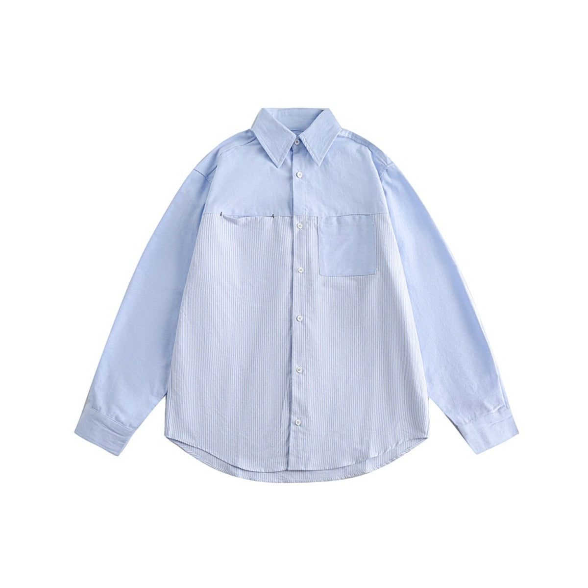 Unisex Shirt Cityboy Vintage Stripe Loose All Cotton