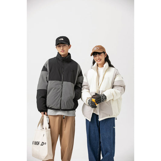 Unisex Coat Cotton-Padded Coat Thickened Loose-Fitting Jacket
