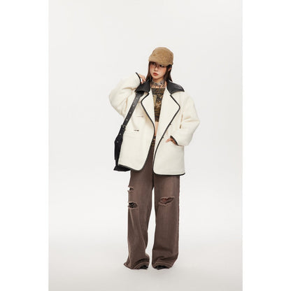 Unisex Coat Lamb Wool Coat