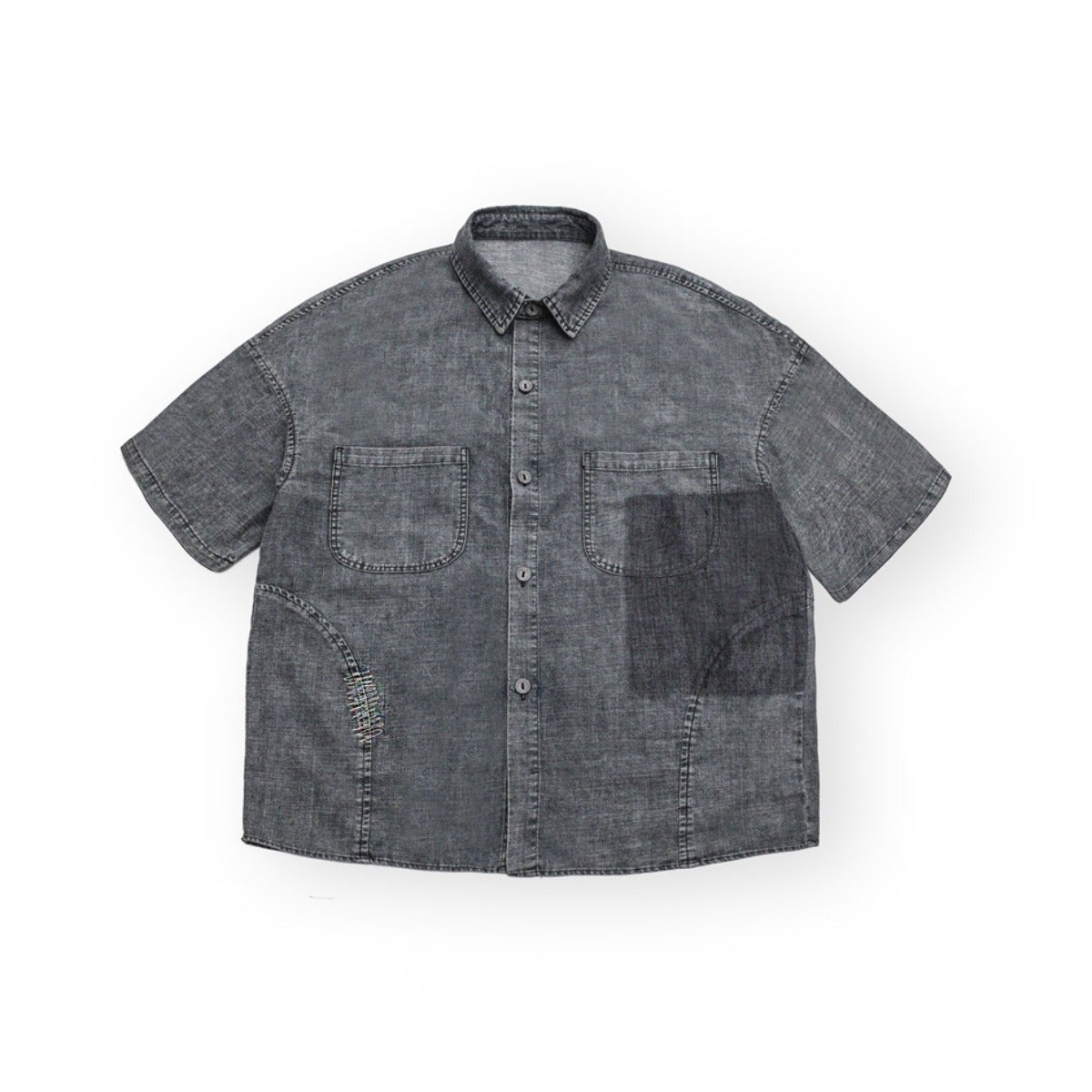 Unisex Shirt Heavy Pocket Loose Denim