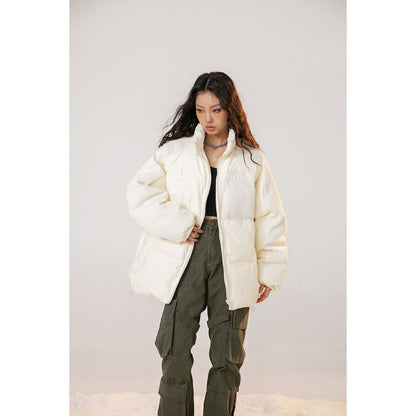 Unisex Coat Stand Collar Winter Coat