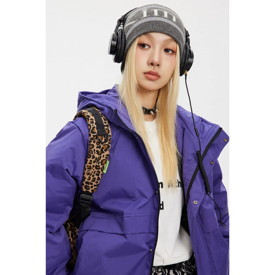 Unisex Coat Loose Thick Hooded Cotton Jacket Couple