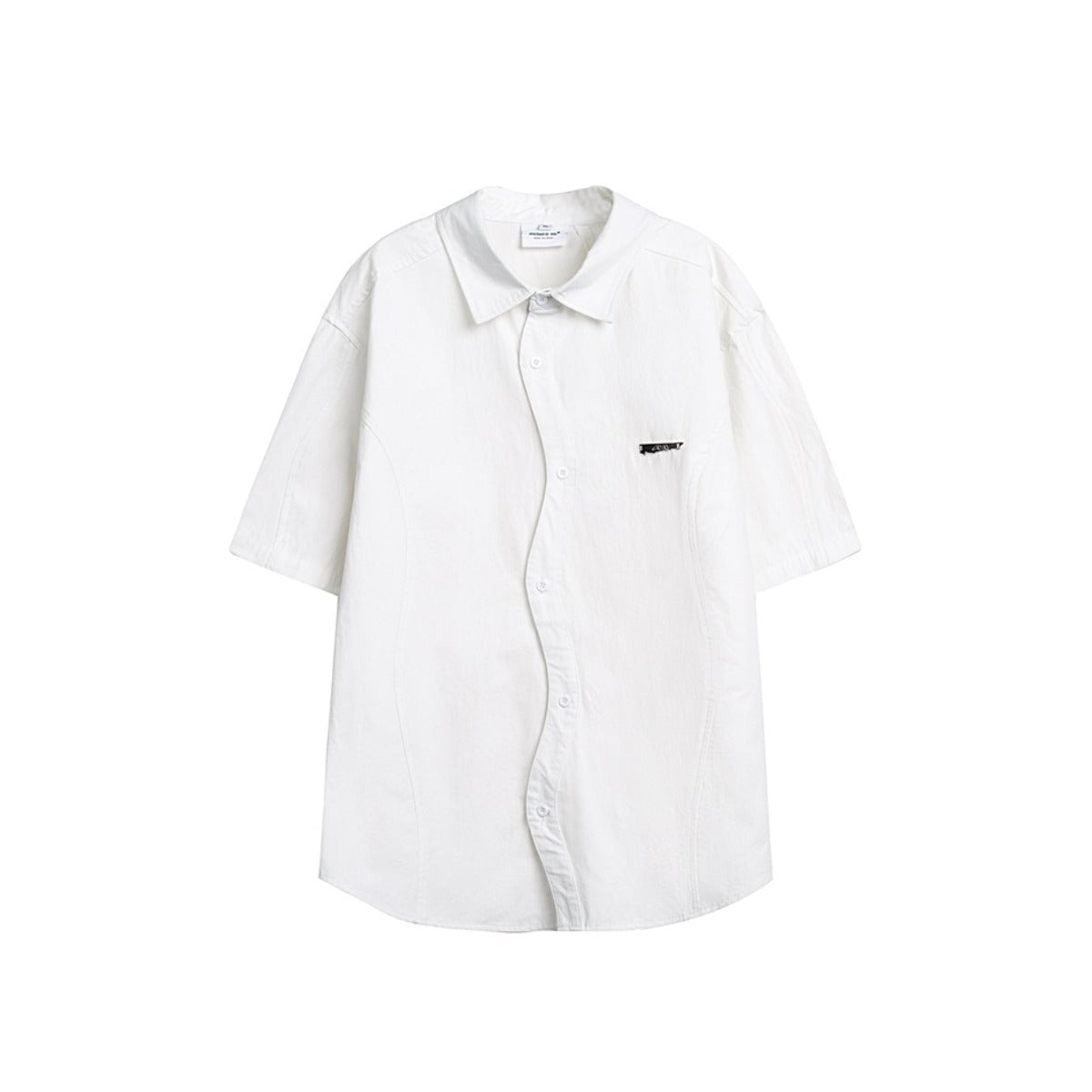 Unisex Shirt Loose Casual Short Sleeve Shirt