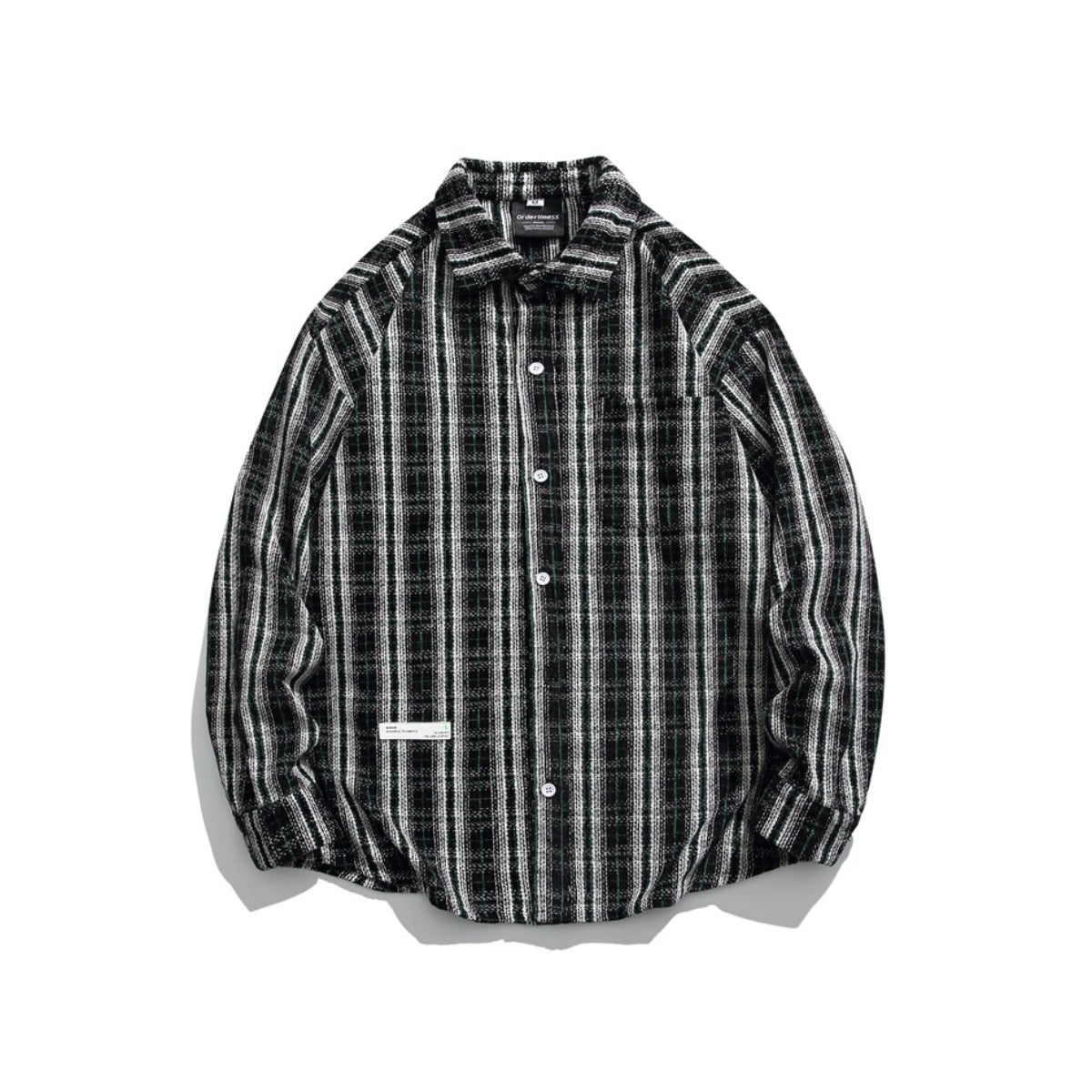Unisex Shirt Vintage Striped Shirt Couple