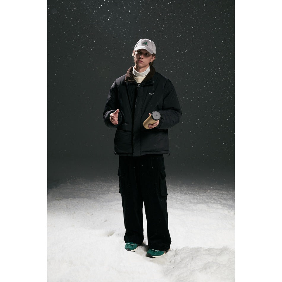 Unisex Coat Loose Winter Cotton Dress Stand Collar