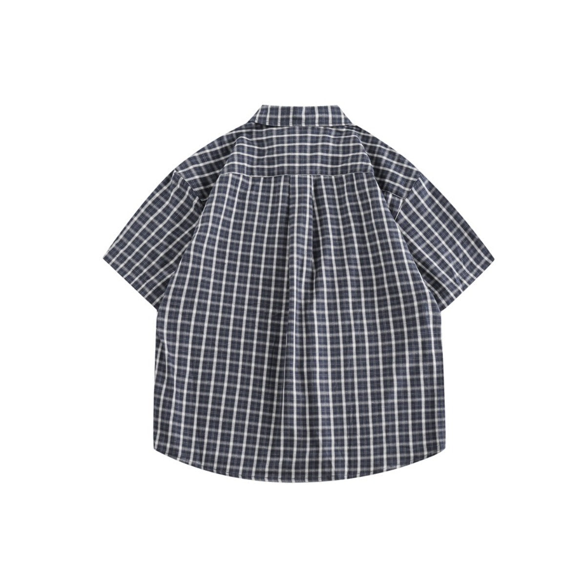 Unisex Shirt Retro College Style Plaid Loose Cityboy