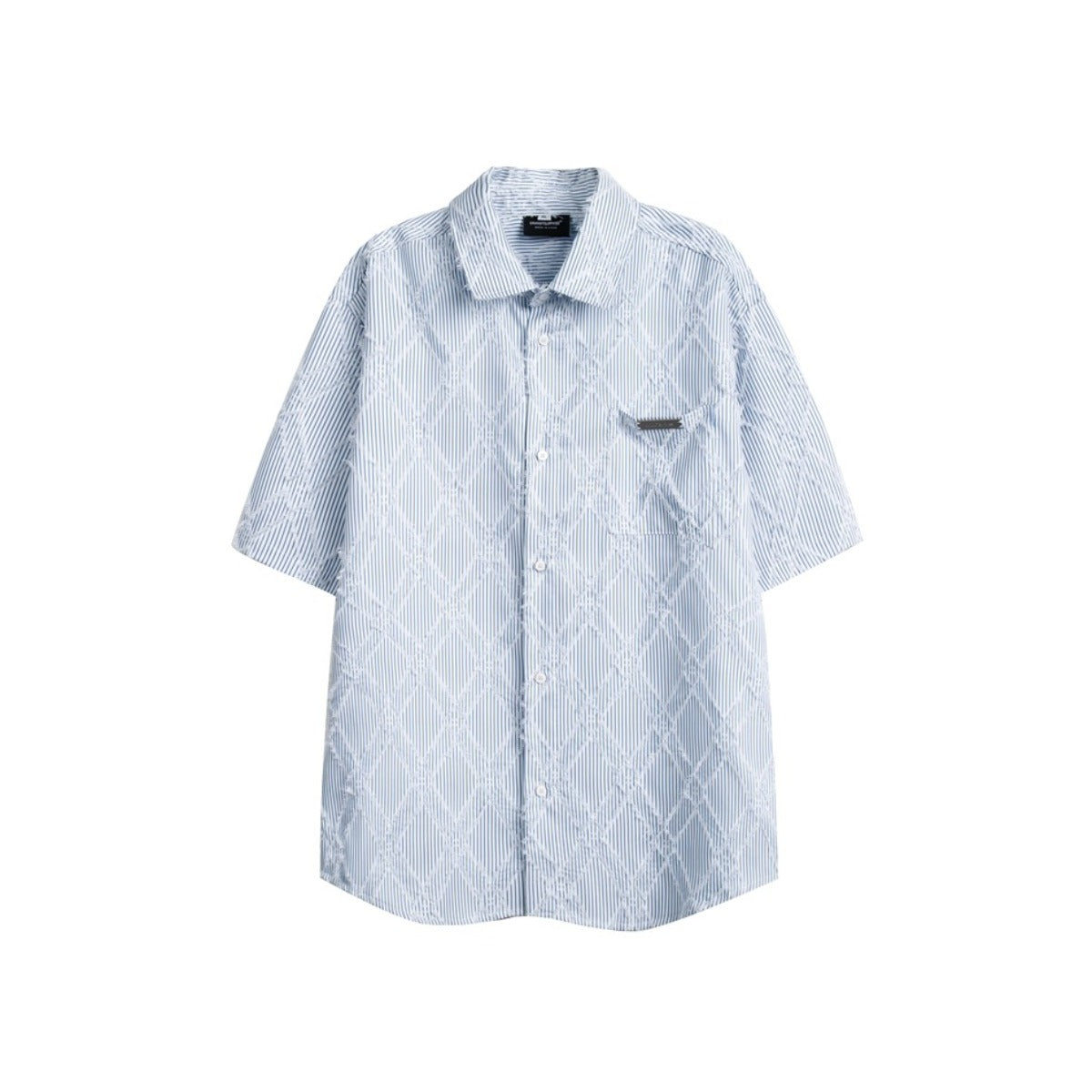 Unisex Shirt Striped Loose