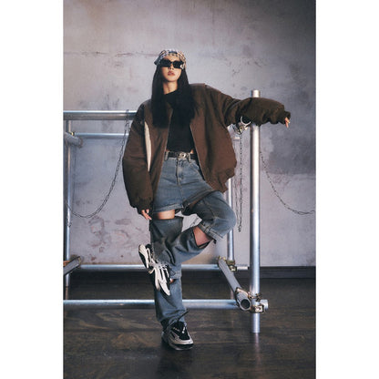 Unisex Coat Cotton Coat Winter Coat Men's Baseball Uniform