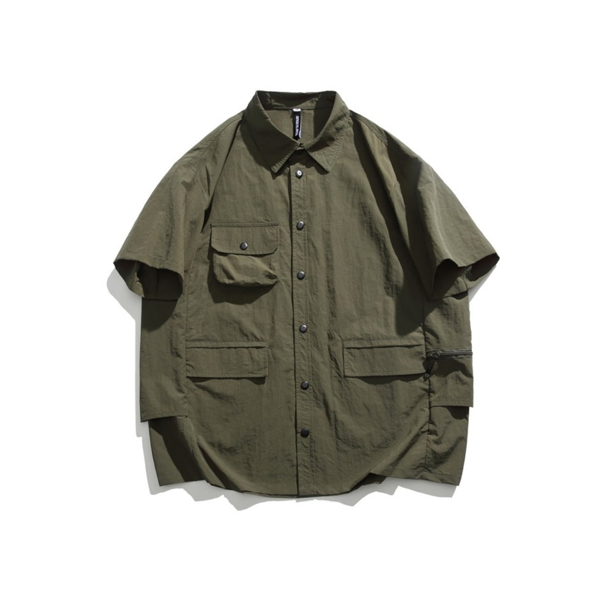 Unisex Shirt Multi-Pocket Loose
