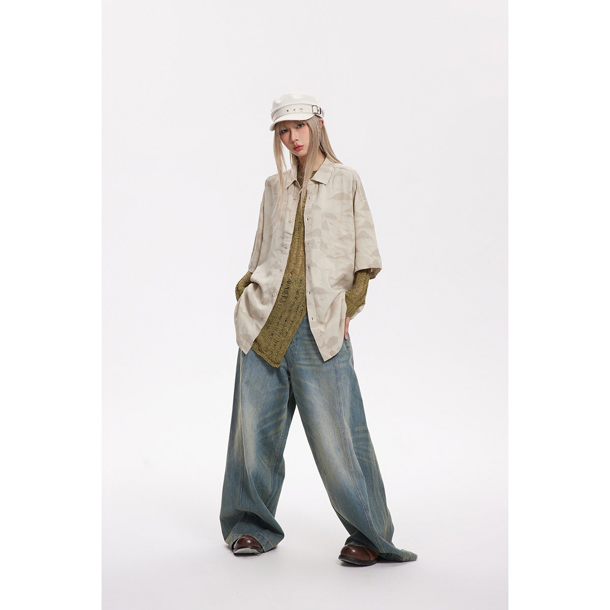 Unisex Shirt Summer Baggy Coat