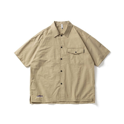 Unisex Shirt Vintage Loose Lapels