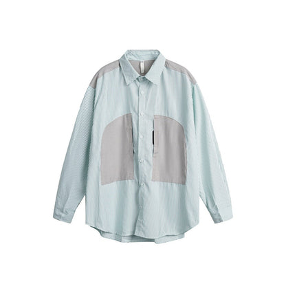 Unisex Shirt Patchwork Stripes