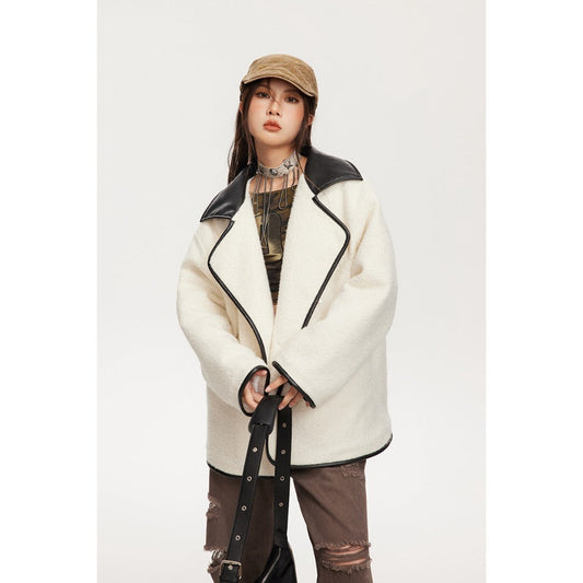 Unisex Coat Lamb Wool Coat