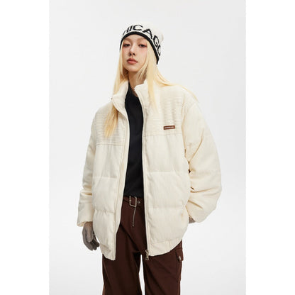 Unisex Coat Couple Loose Corduroy Coat