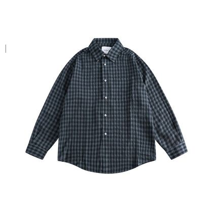 Unisex Shirt Cityboy Plaid Shirt Loose Casual