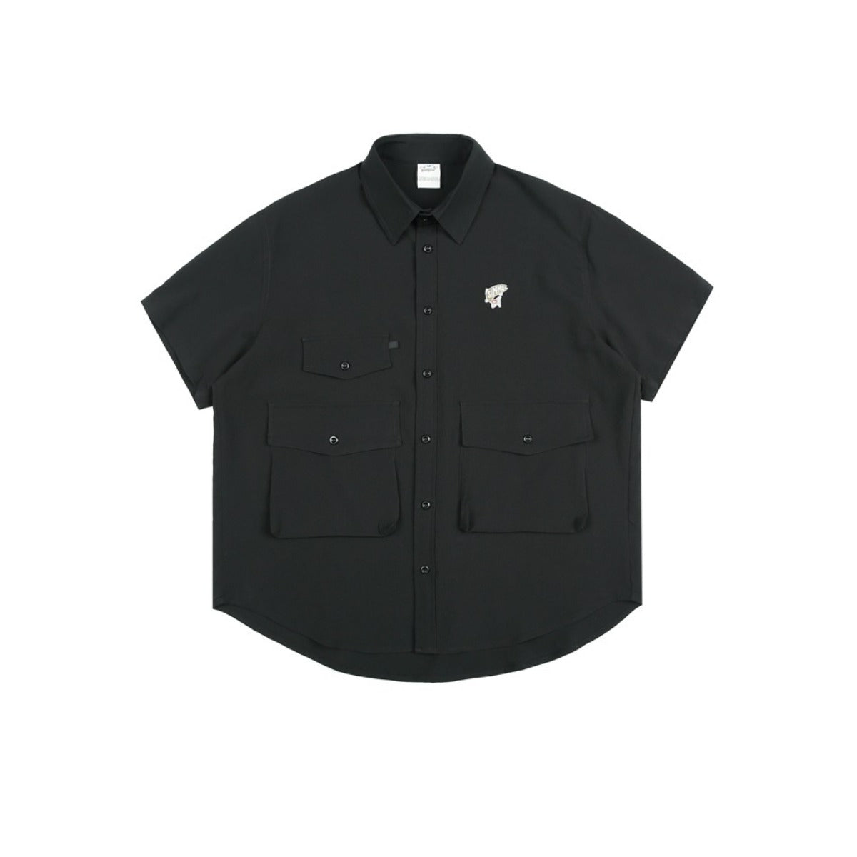 Unisex Shirt Retro Large Pocket Loose Casual