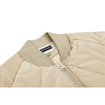 Unisex Coat Diamond Lattice Coat Loose Baseball Uniform