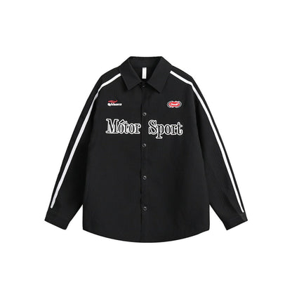 Unisex Shirt Vintage Cardigan Jacket Loose