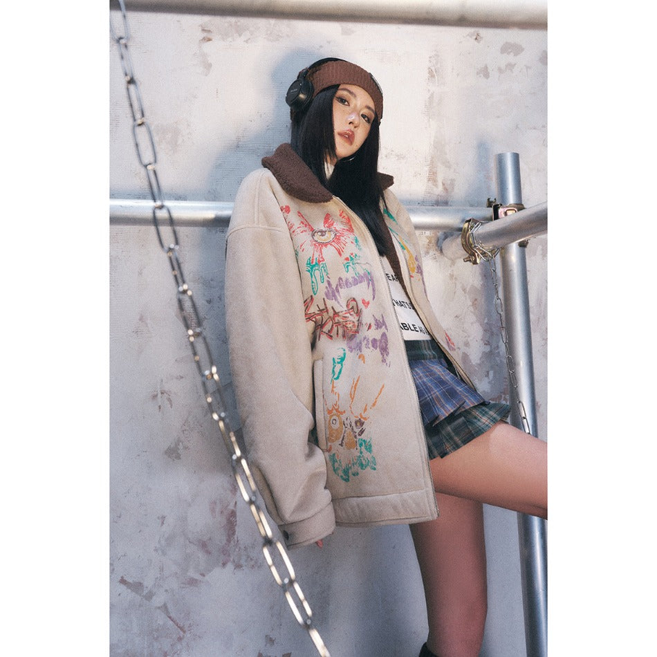 Unisex Coat Retro Loose Winter Cotton Dress Coat