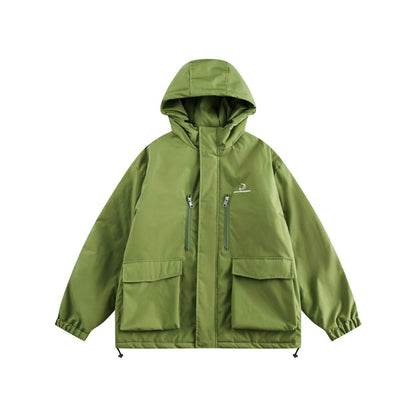 Unisex Coat Men and Women Loose Hooded Jacket Winter