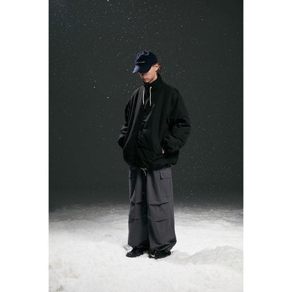 Unisex Coat Leisure Loose Stand Collar Coat Winter