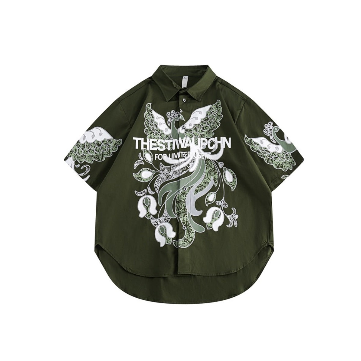 Unisex Shirt Retro Loose Cotton