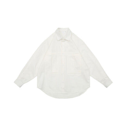 Unisex Shirt Vintage Loose Long Sleeve Jacket