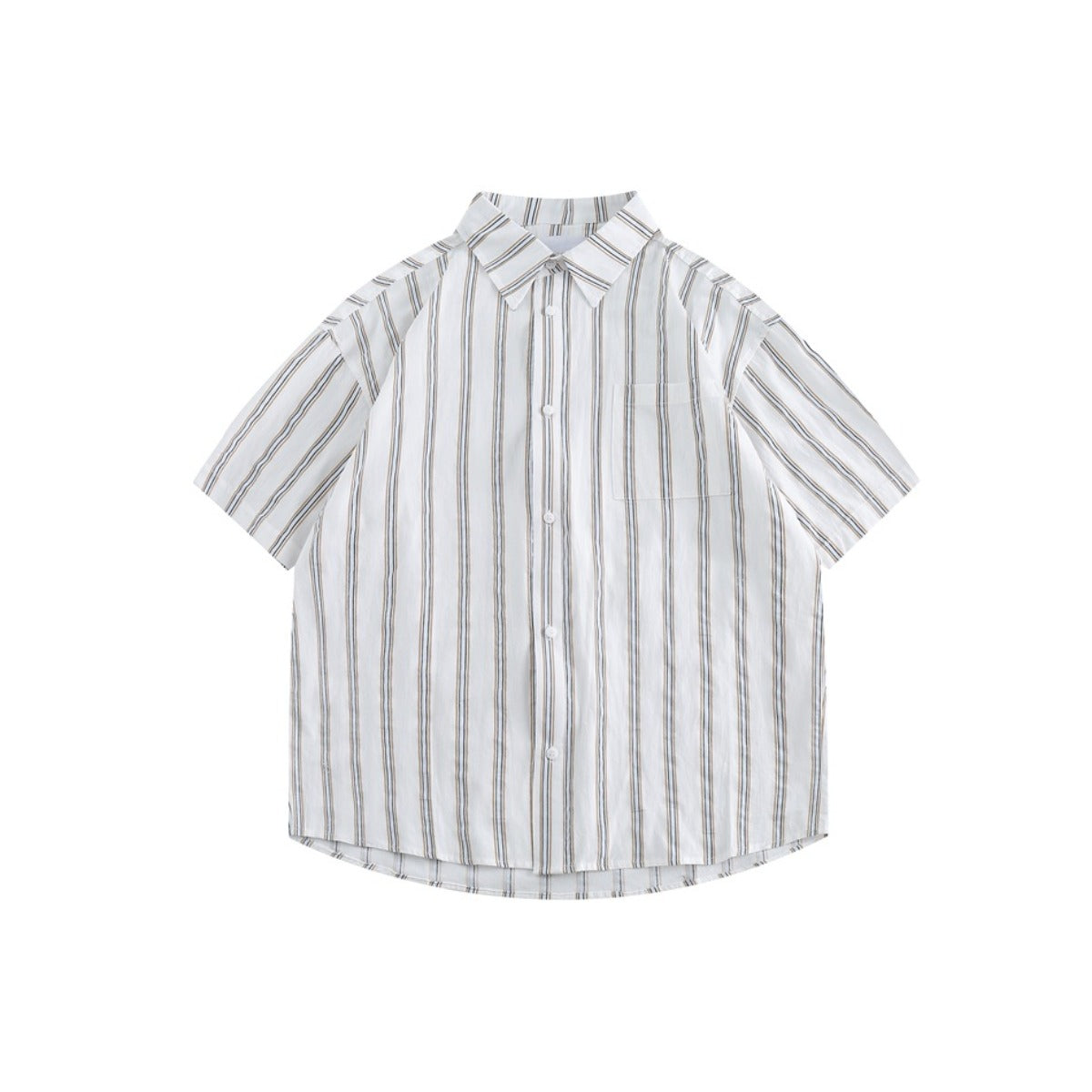Unisex Shirt Cityboy Vintage Stripe Loose Thin