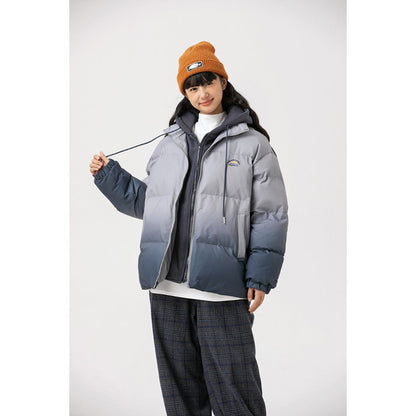 Unisex Coat Thermal Cotton-Padded Clothes Fake Two-Piece Thickened