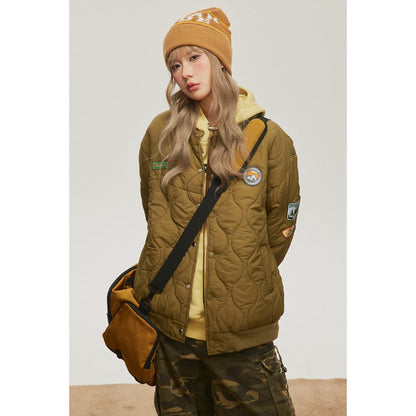 Unisex Coat Pilot Coat Cotton-Padded Jacket Winter Couple