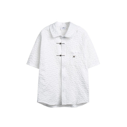 Unisex Shirt Loose Personality Turn-down Collar Coat