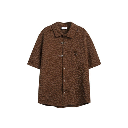 Unisex Shirt Loose Personality Turn-down Collar Coat