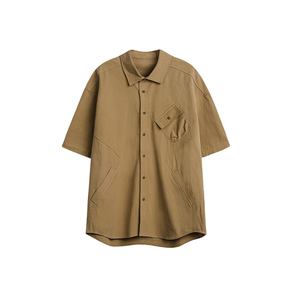 Unisex Shirt Casual Pocket Loose