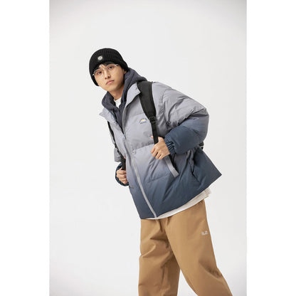 Unisex Coat Thermal Cotton-Padded Clothes Fake Two-Piece Thickened