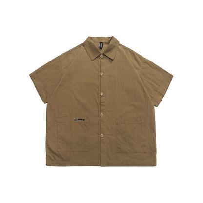 Unisex Shirt Retro Loose Summer Coat